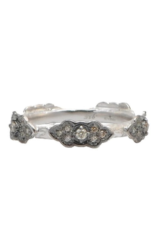 Pave Scroll Stack Band