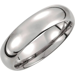 Tungsten Domed Band
