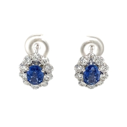 Blue Sapphire Earrings