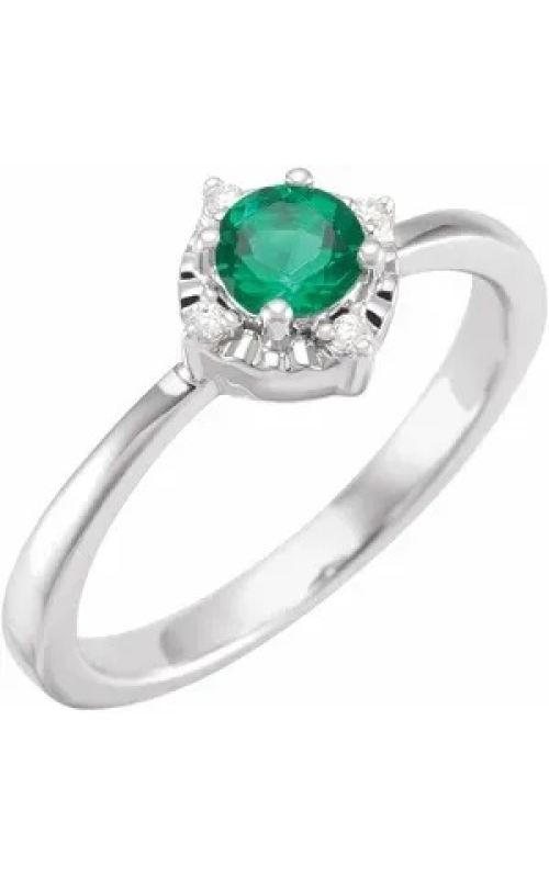 Lab-Grown Emerald Ring